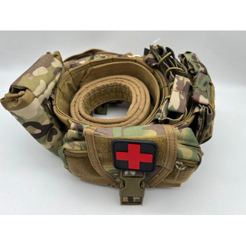 Пояс разгрузочный YAKEDA тактический с подсумками в Видном